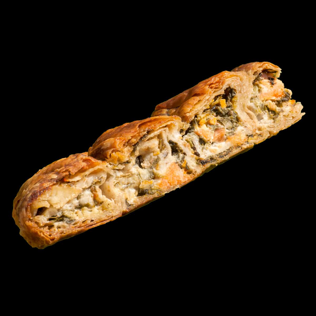 Slice of Fish Pie with filo (Psaropita)