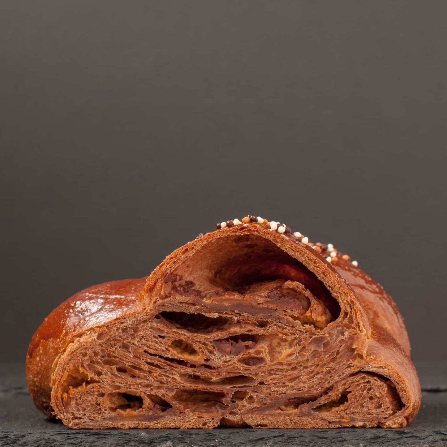 Triple Chocolate Tsoureki (Sweet Greek Brioche)
