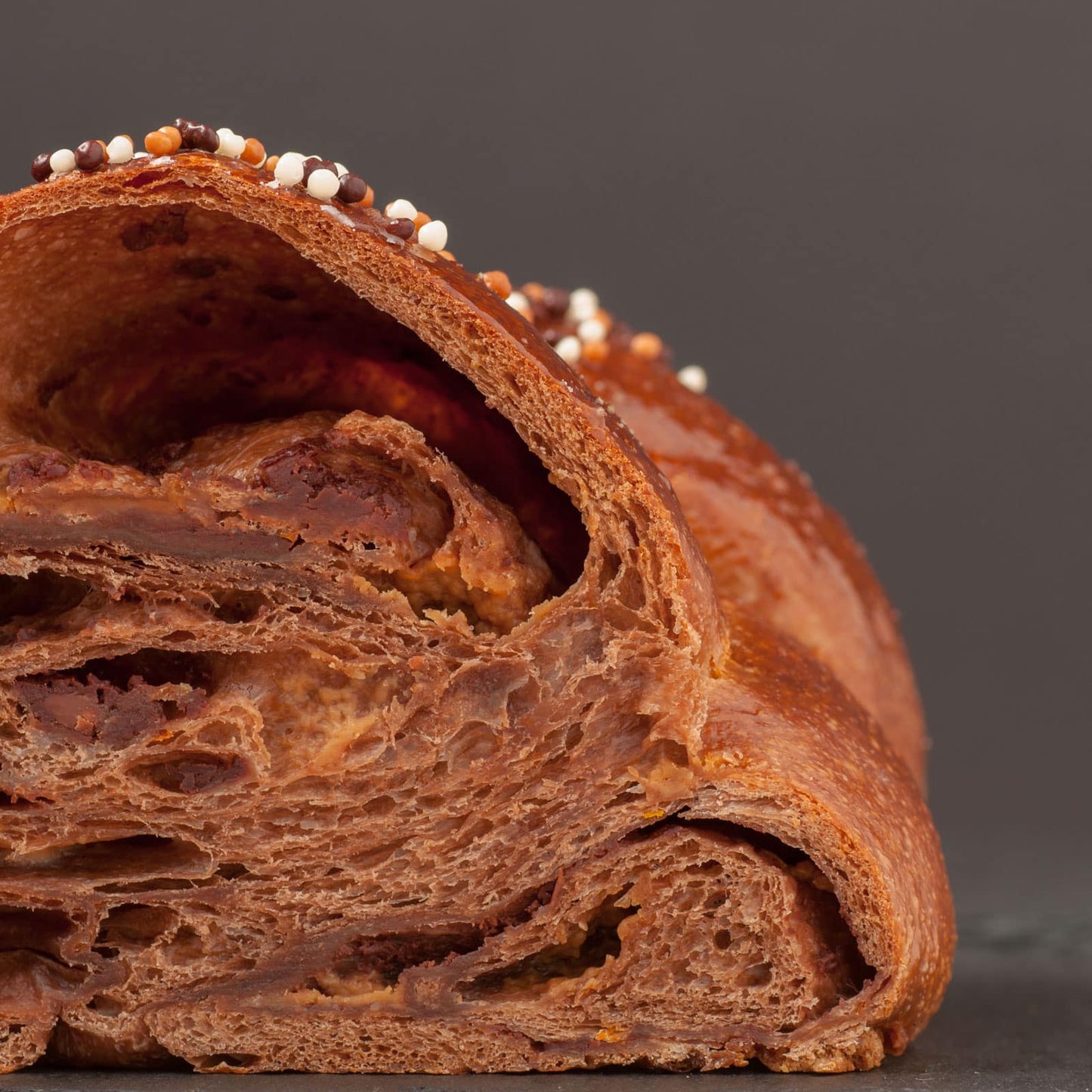 Triple Chocolate Tsoureki (Sweet Greek Brioche)
