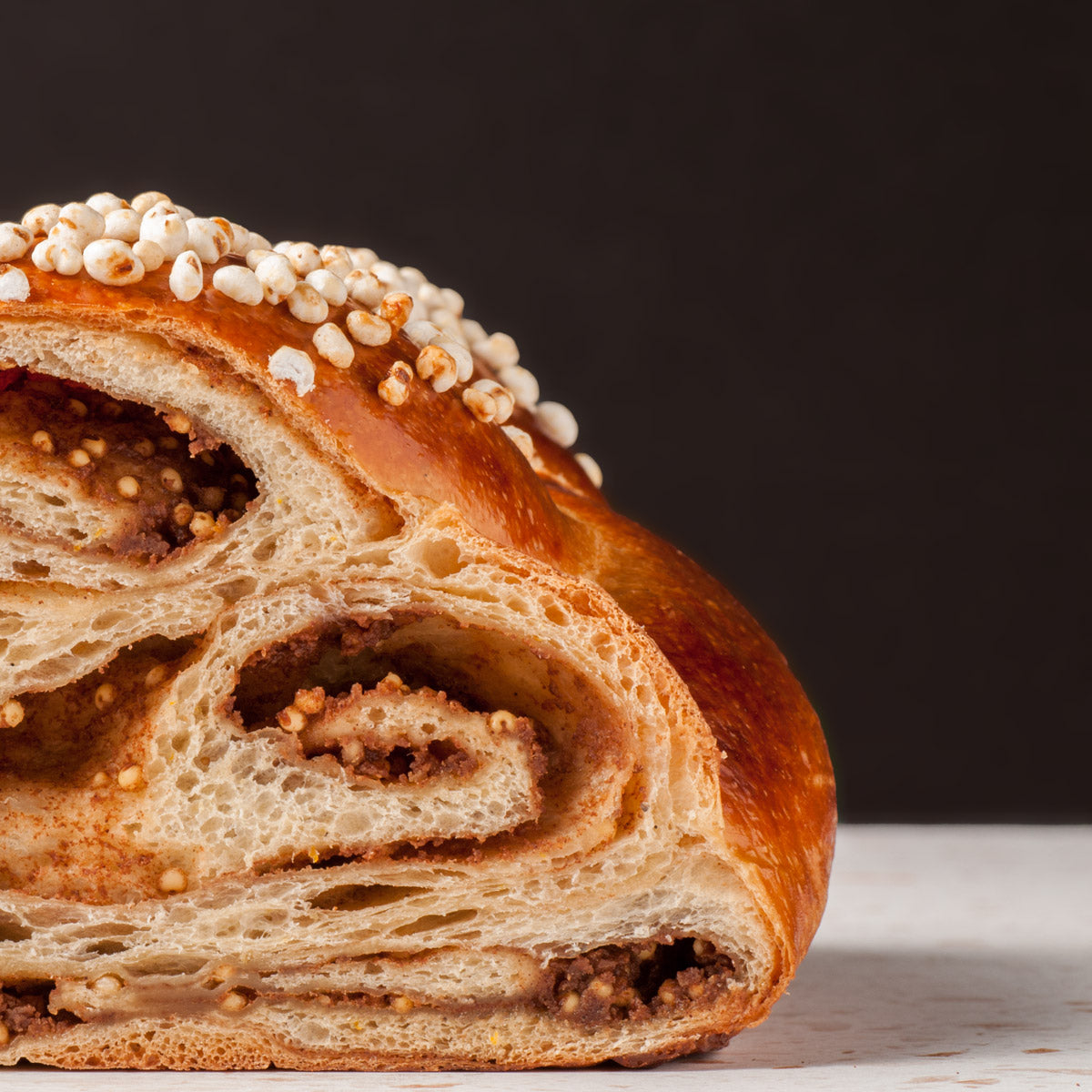 Fluffy Crumb of Cinnamon Tsoureki (Sweet Spiced Brioche)